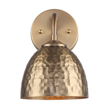 Golden Canada 6950-1W MBS-MBS - Golden Lighting Shepard 1-light Wall Sconce in Modern Brass and Modern Brass shade